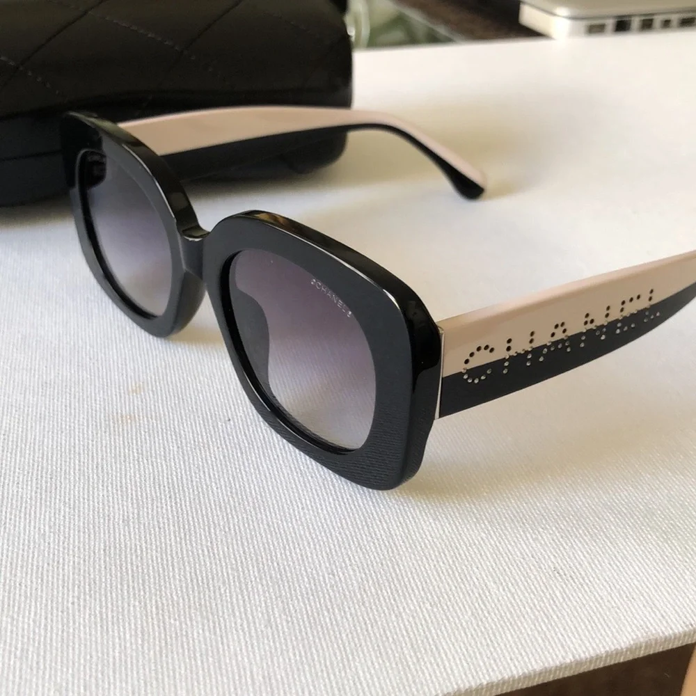 Chanel Black Oversized Square Women's sunglasses CH5563B